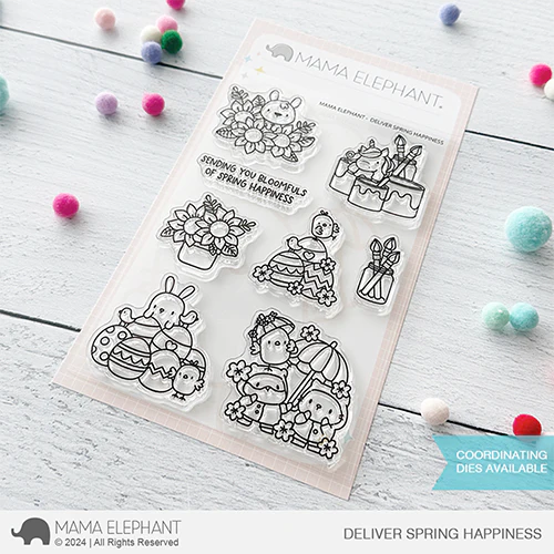 Mama Elephant - DELIVER SPRING HAPPINESS with matching die