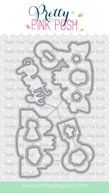 Pretty Pink Posh - Party Time Coordinating Die Set