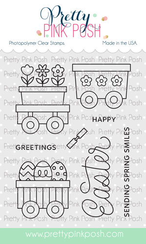 Pretty Pink Posh - Easter Train Stamp Set