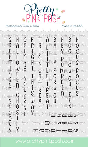 Pretty Pink Posh - Upright Greetings Stamp Set  - Halloween