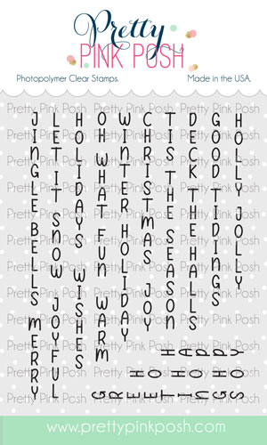 Pretty Pink Posh - Upright Greetings: Christmas Stamp Set