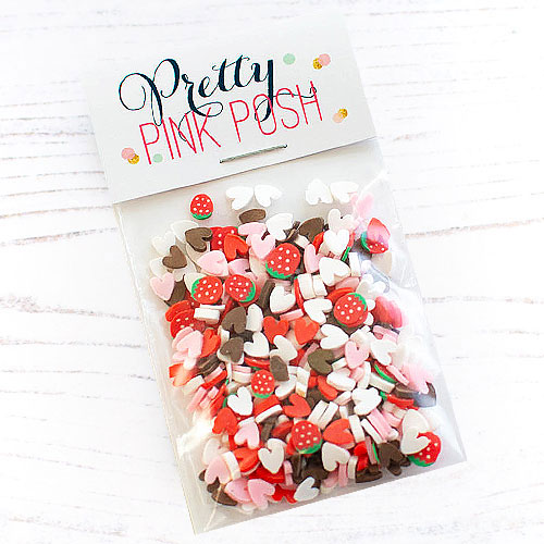 Pretty Pink Posh - Strawberry Valentine Clay Confetti Mix