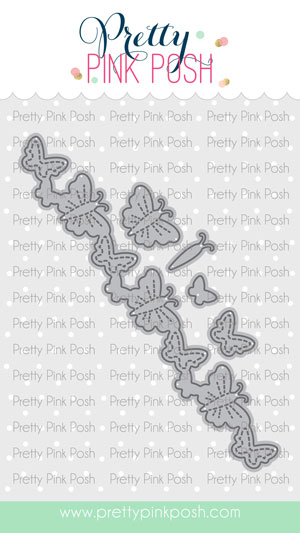 **NEW* - Pretty Pink Posh - Butterfly Border Die Set