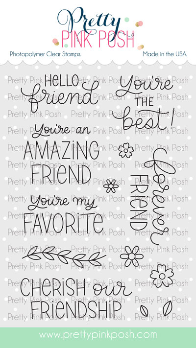 Pretty Pink Posh - Friend Greetings Stamp Set