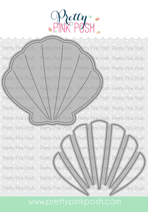 **NEW* - Pretty Pink Posh - Seashell Shaker Die Set