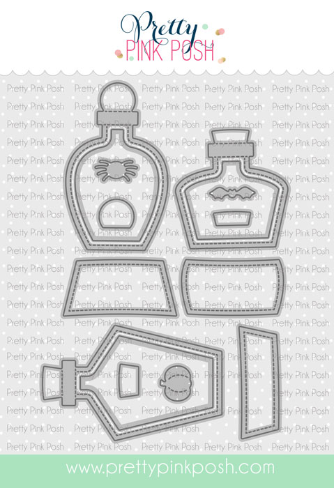 *NEW* - Pretty Pink Posh - Potion Bottle Shakers Die Set