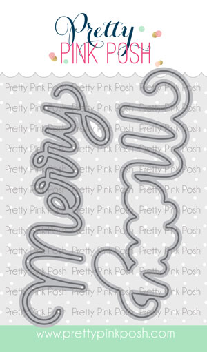 **NEW* - Pretty Pink Posh - Large Merry Shadow Die Set