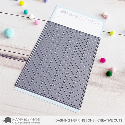 **NEW* - Mama Elephant - Dashing Herringbone - Creative Cuts