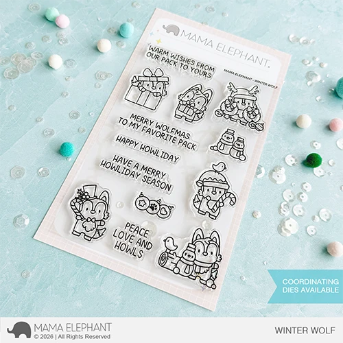**NEW* - Mama Elephant - WINTER WOLF