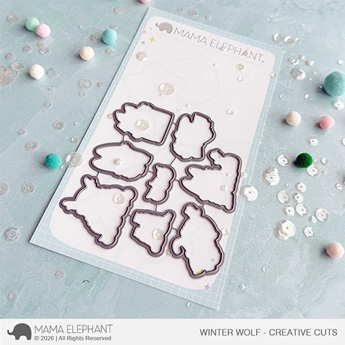 **NEW* - Mama Elephant - Winter Wolf - CC