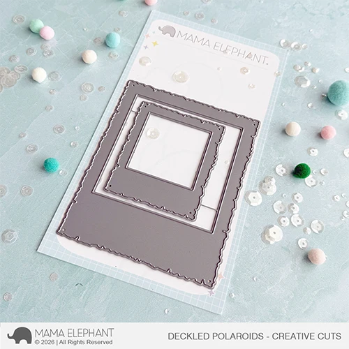 **NEW* - Mama Elephant - Deckled Polaroids - Creative Cuts