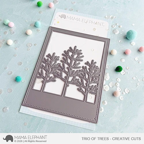**NEW* - Mama Elephant - Trio of Trees - Creative Cuts