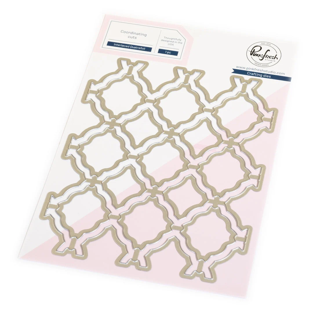 Pinkfresh Studio - Interlaced Quatrefoil die