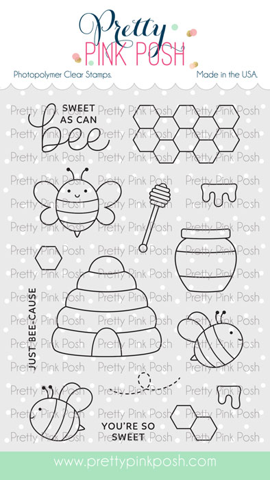 *NEW* - Pretty Pink Posh - Bee Additions Stamp Set