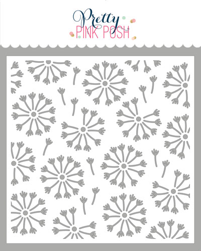 *NEW* - Pretty Pink Posh - Dandelion Background Stencil