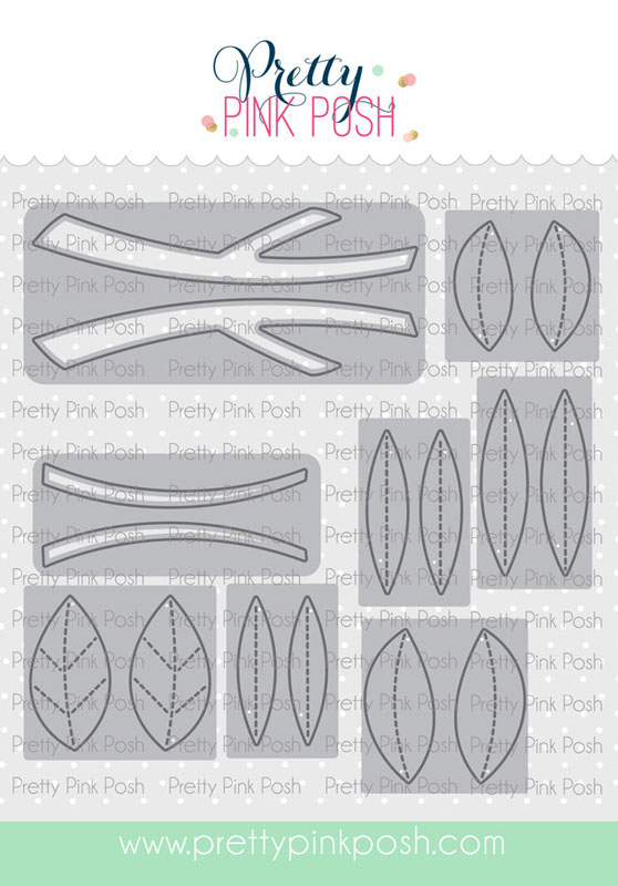 *NEW* - Pretty Pink Posh - Everyday Branches Die Set