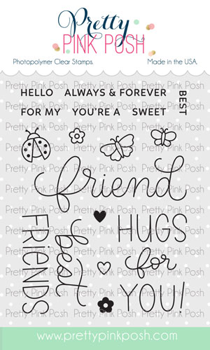 *NEW* - Pretty Pink Posh - Hello Friend Stamp Set