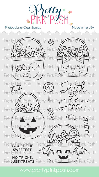 **NEW* - Pretty Pink Posh - Halloween Treat Buckets Stamp Set
