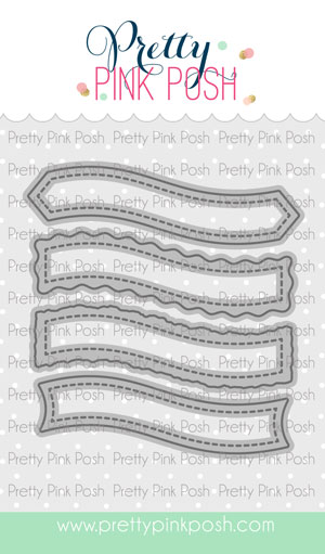 **NEW* - Pretty Pink Posh - Banner Greetings 4 Die Set