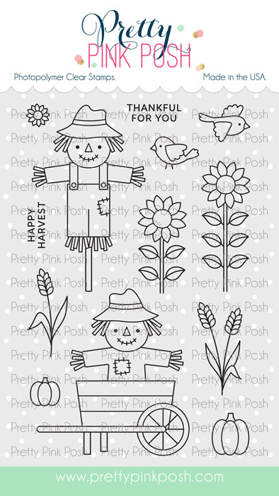 **NEW* - Pretty Pink Posh - Fall Scarecrows Stamp Set