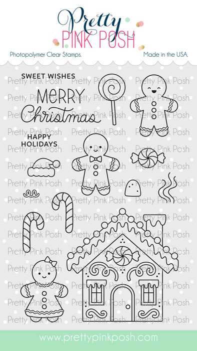 **NEW* - Pretty Pink Posh - Christmas Gingerbread Stamp Set