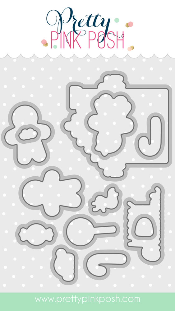 **NEW* - Pretty Pink Posh - Christmas Gingerbread Coor Die Set