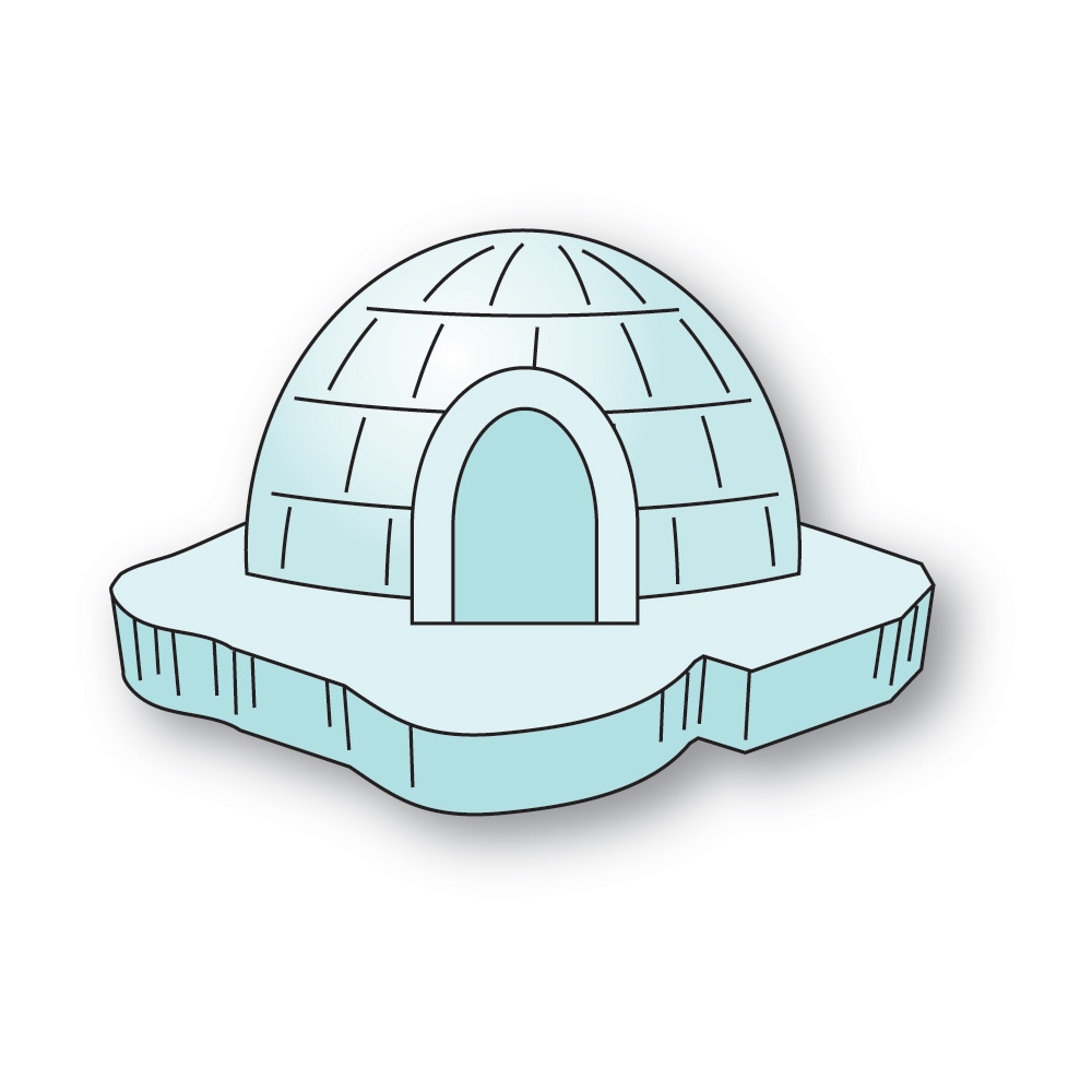**NEW* - Poppystamps - Floating Igloo and Iceberg craft die