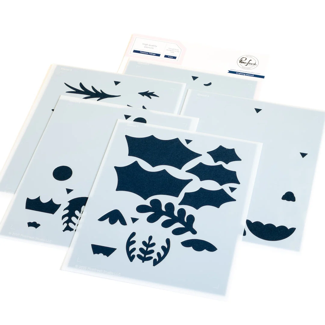 Pinkfresh Studio - Timeless Tidings stencil