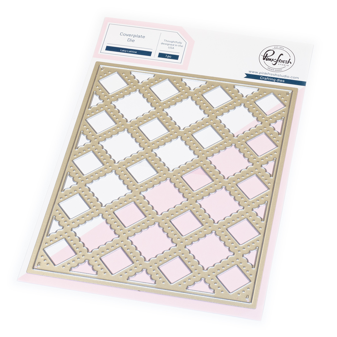 *NEW* - Pinkfresh Studio - Lacy Lattice coverplate die