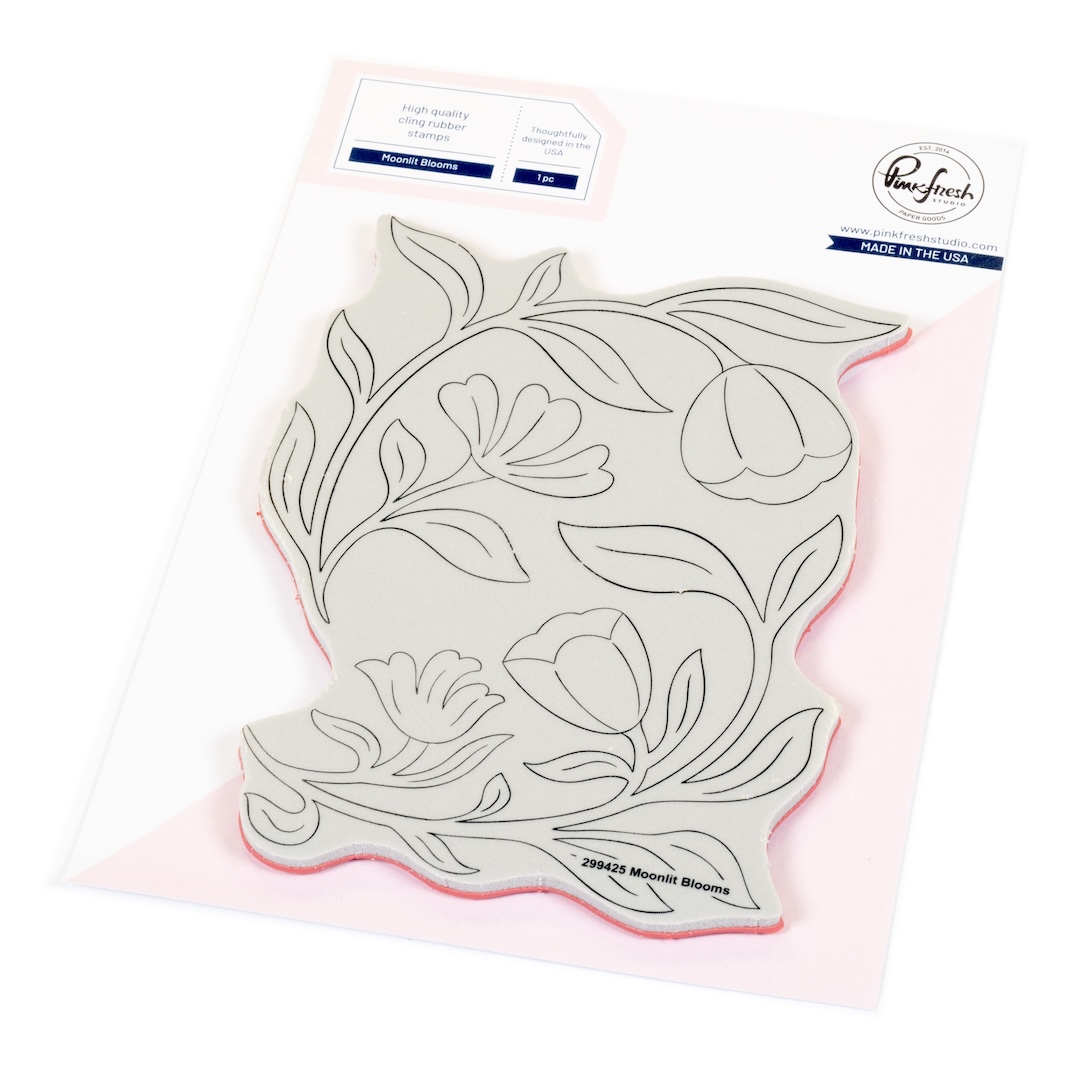**NEW* - Pinkfresh Studio - Moonlit Blooms cling stamp
