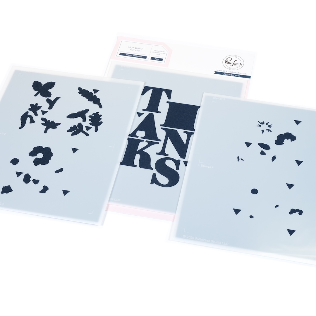 **NEW* - Pinkfresh Studio - Bloom of Thanks stencil