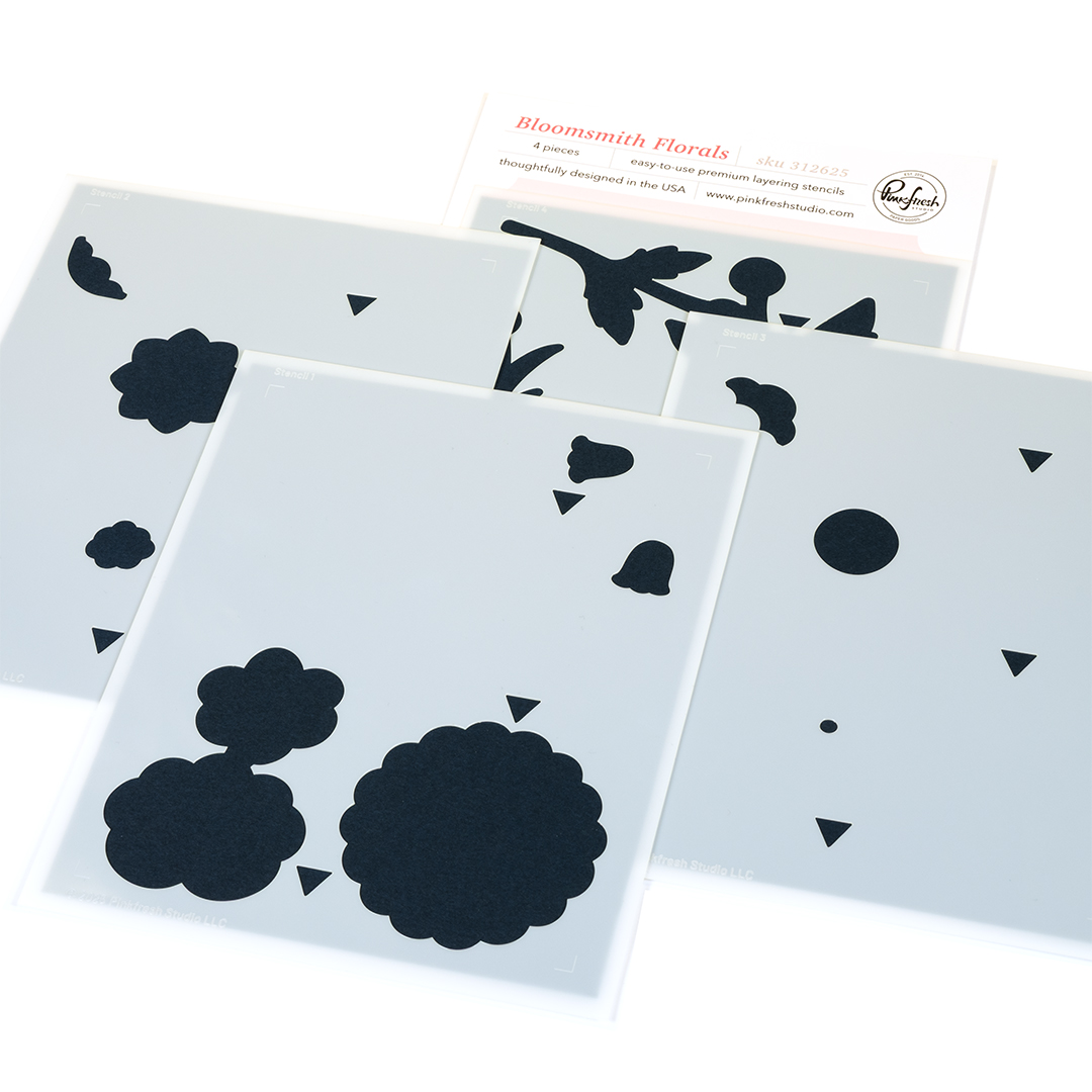 **NEW* - Pinkfresh Studio - Bloomsmith Florals stencil