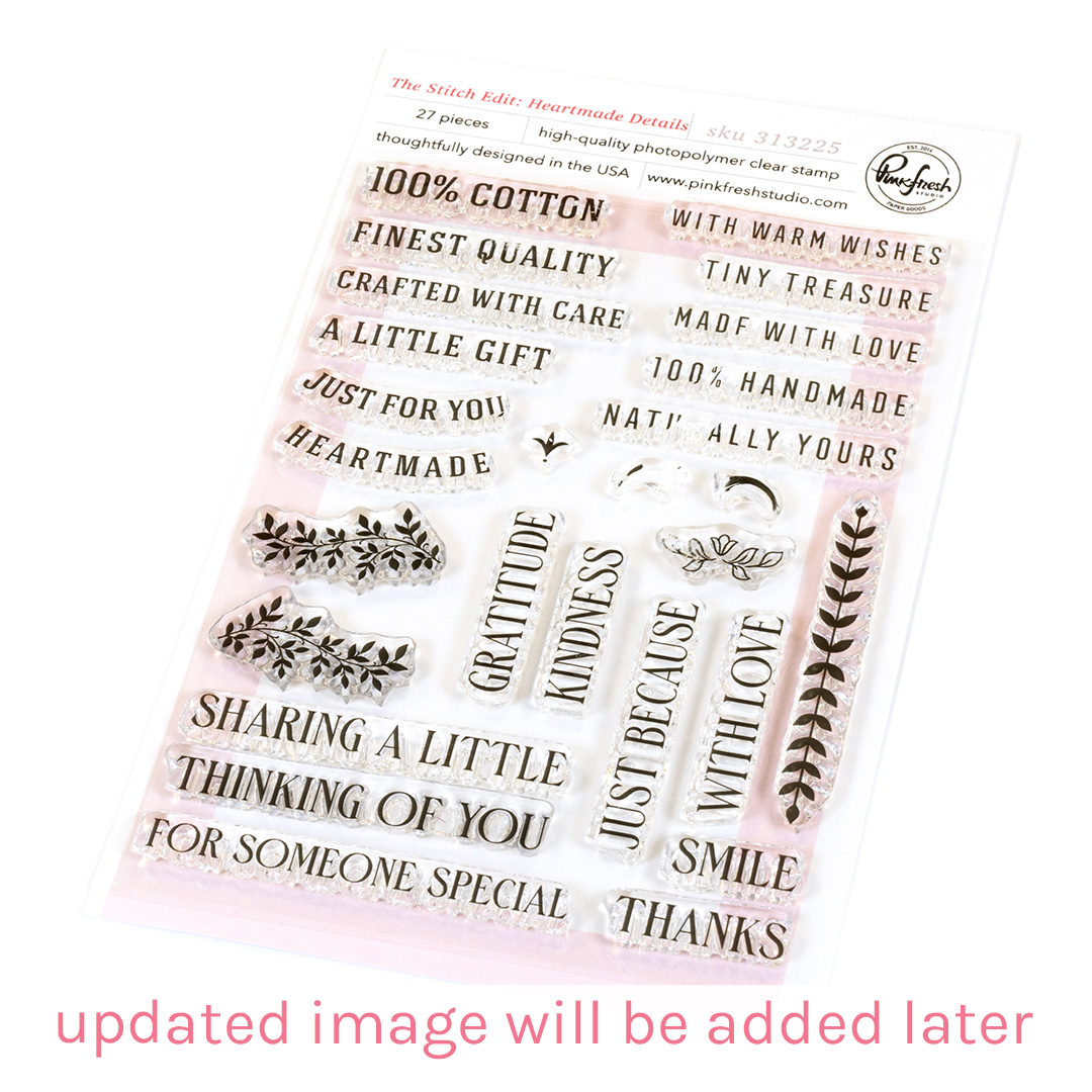 **NEW* - Pinkfresh Studio - The Stitch Edit: Heartmade Details stamp