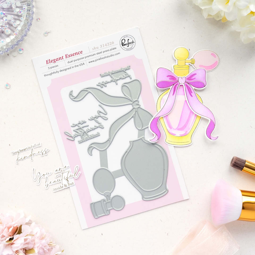 **NEW* - Pinkfresh Studio - Elegant Essence press plate