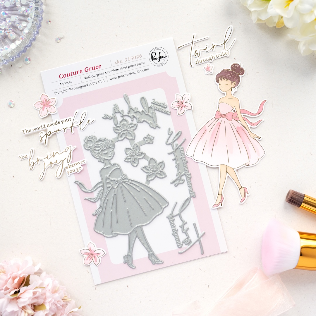 **NEW* - Pinkfresh Studio - Couture Grace press plate