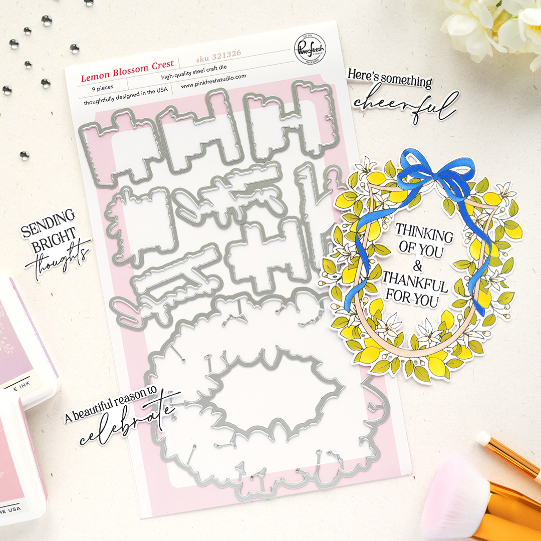 **NEW* - Pinkfresh Studio - Lemon Blossom Crest die
