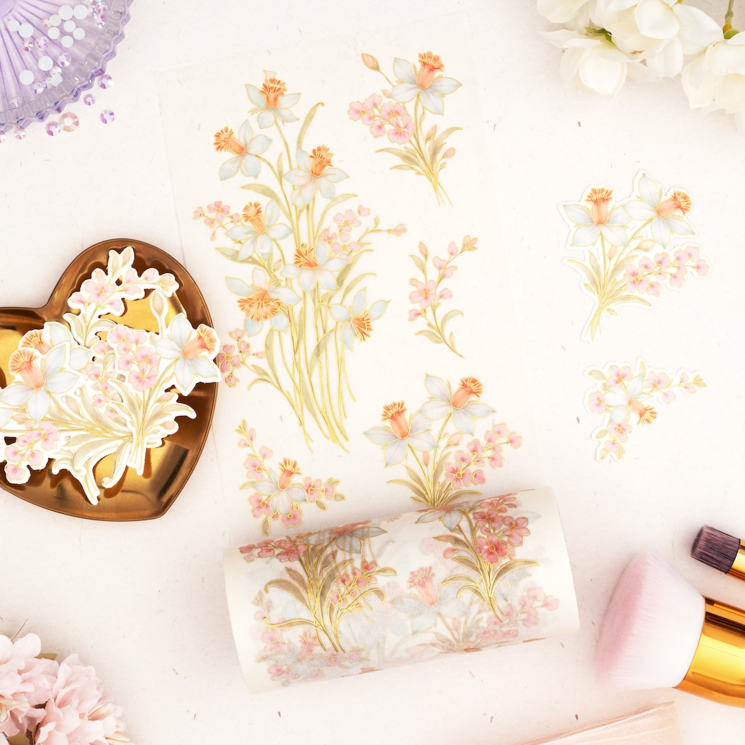 **NEW* - Pinkfresh Studio - Whispering Daffodils washi