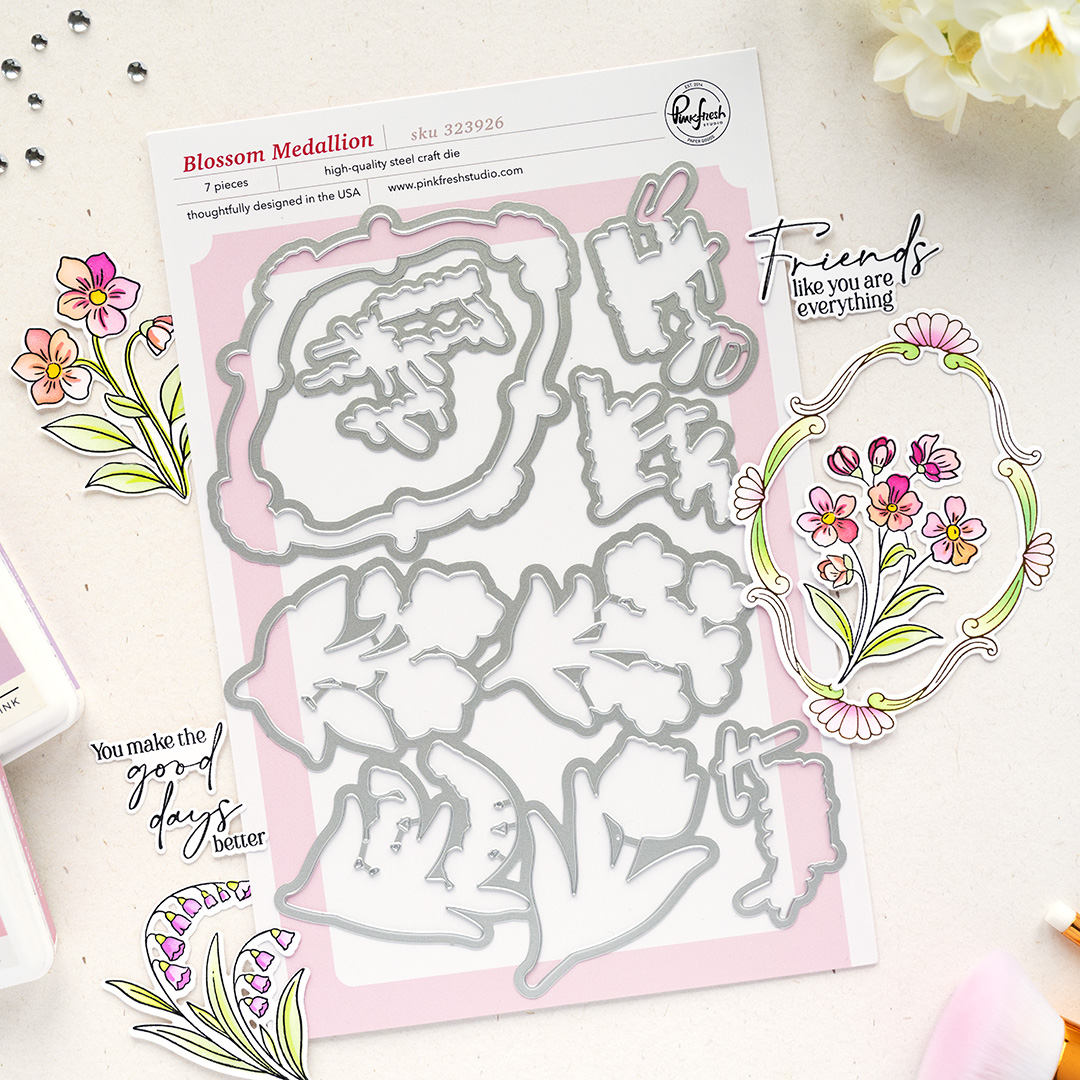 **NEW* - Pinkfresh Studio - Blossom Medallion die