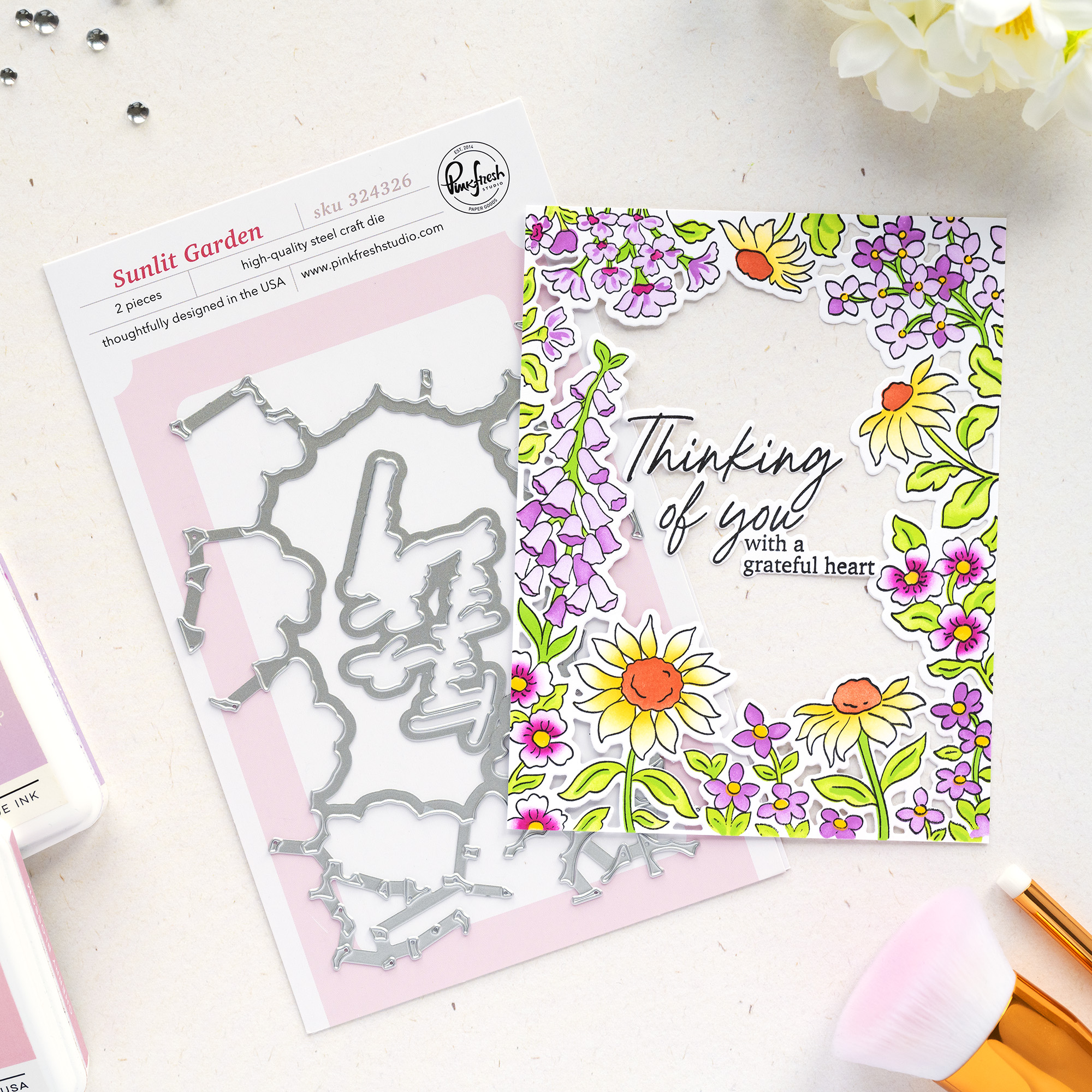 **NEW* - Pinkfresh Studio - Sunlit Garden die