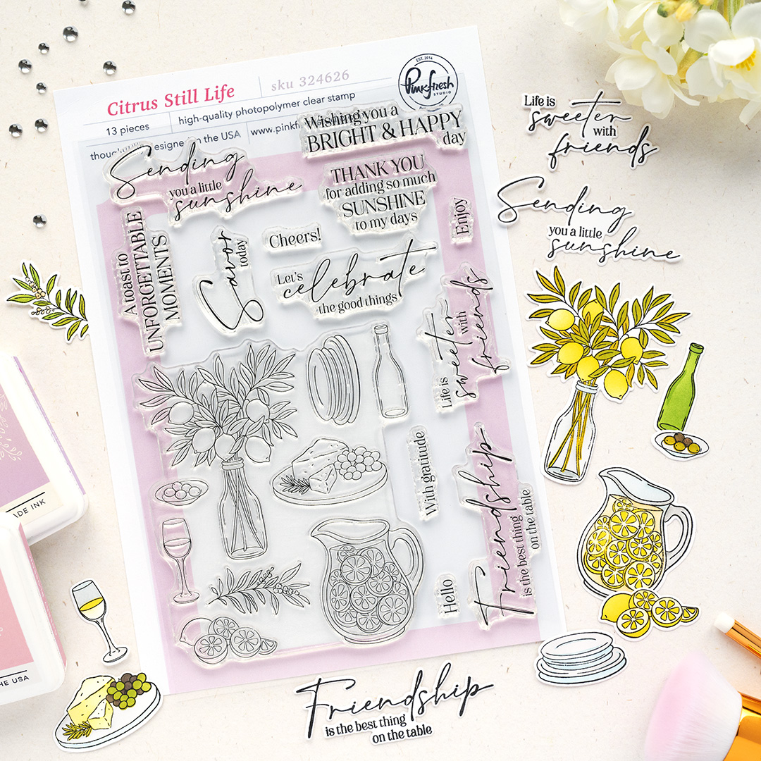 **NEW* - Pinkfresh Studio - Citrus Still Life stamp