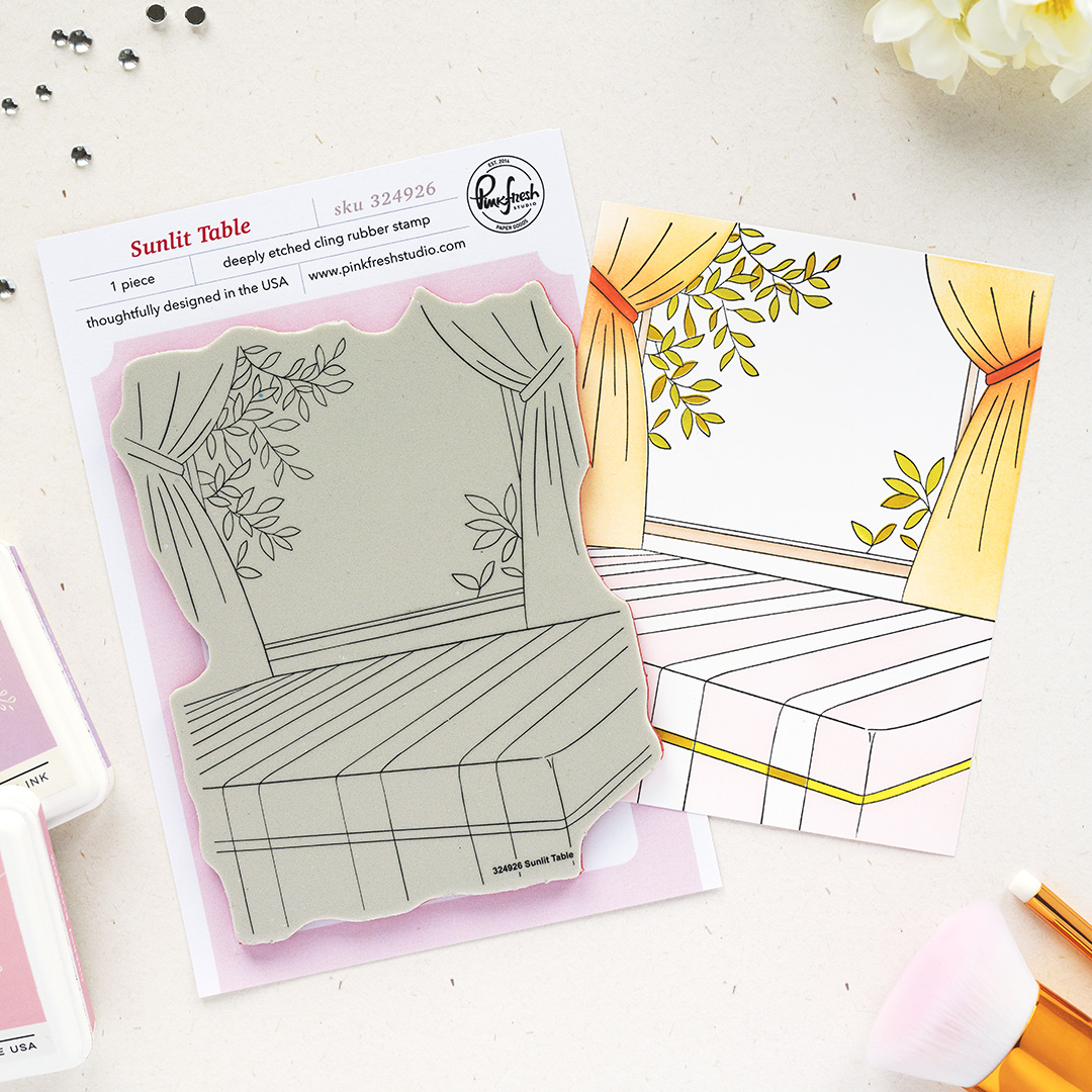 **NEW* - Pinkfresh Studio - Sunlit Table cling stamp