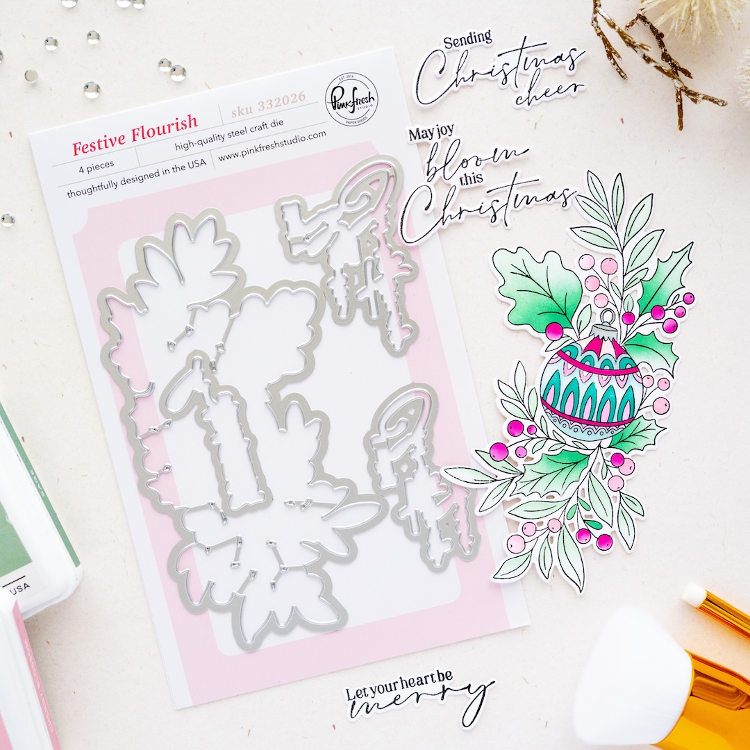 **NEW* - Pinkfresh Studio - Festive Flourish die
