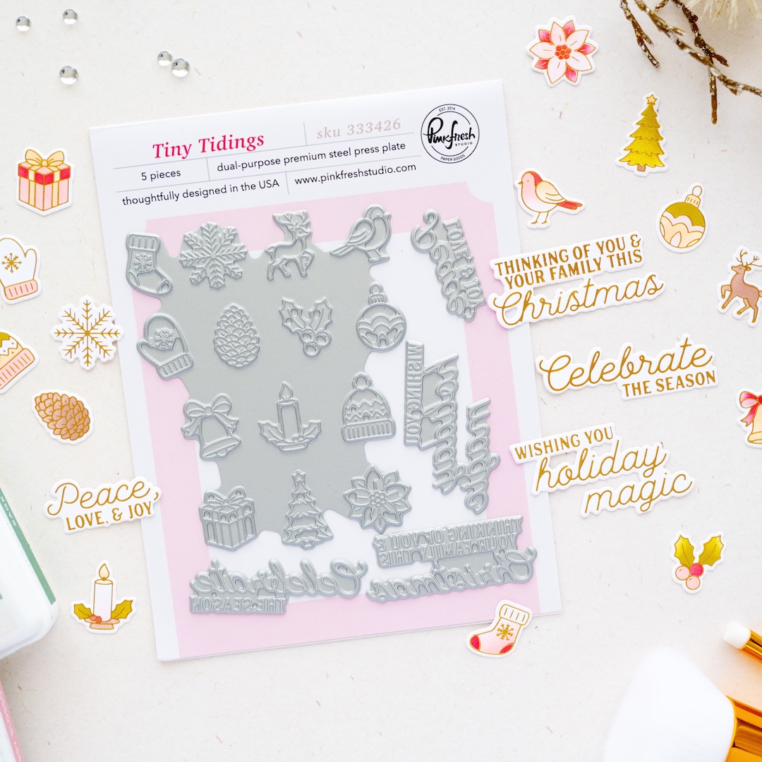 *NEW* - Pinkfresh Studio - Tiny Tidings press plate