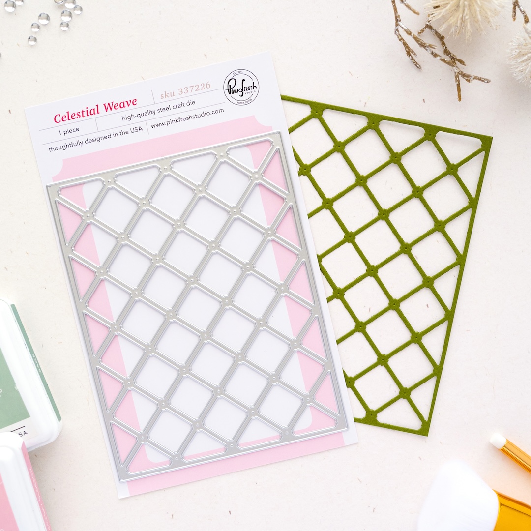 **NEW* - Pinkfresh Studio - Celestial Weave coverplate die