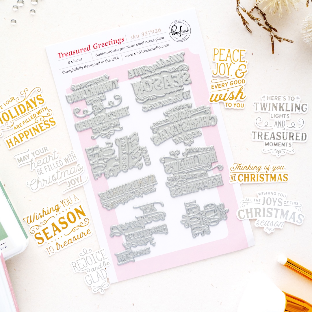 *NEW* - Pinkfresh Studio - Treasured Greetings press plate