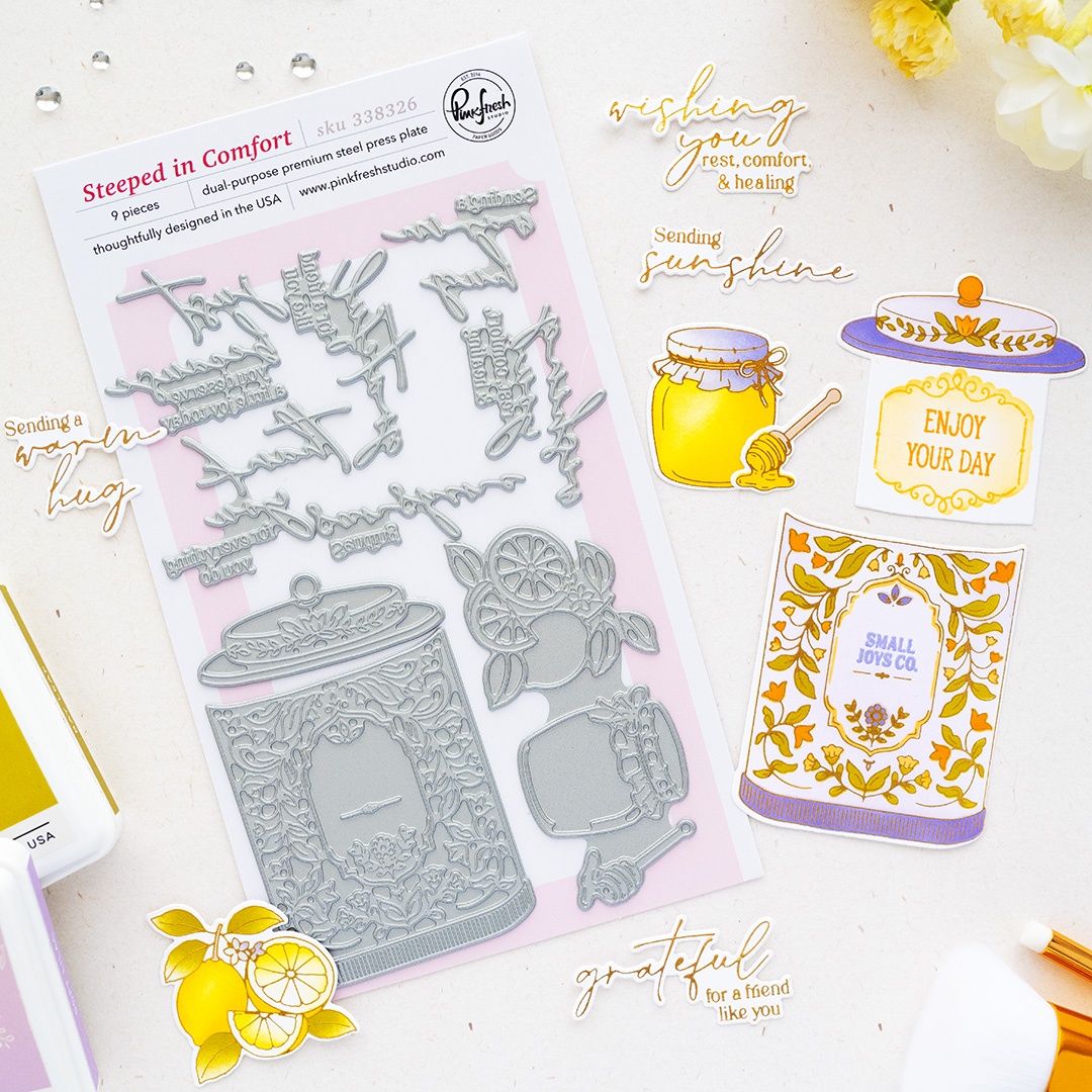 **NEW* - Pinkfresh Studio - Steeped in Comfort press plate