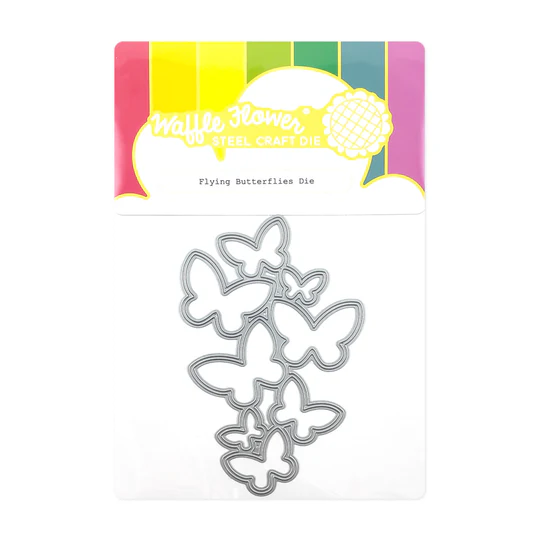 Waffle Flower - Flying Butterflies Die