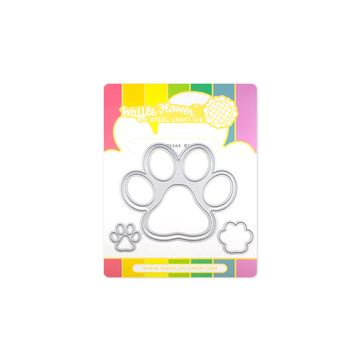 Waffle Flower - Paw Print Die