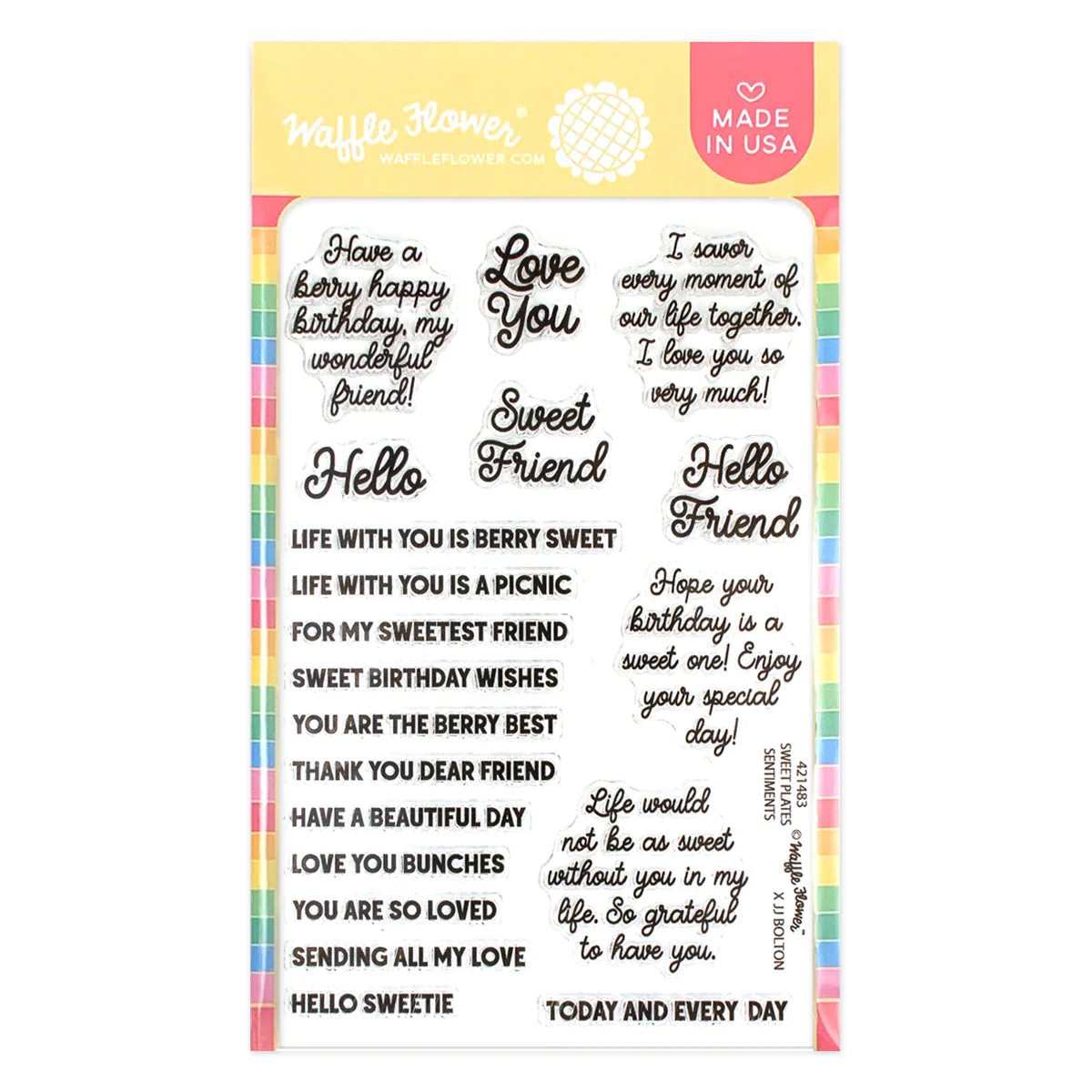 Waffle Flower - Sweet Plates Sentiments