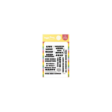 Waffle Flower - Round Bookmark Sayings Stamp Set